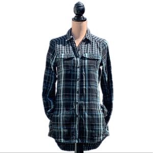Columbia Contrast-Pattern Flannel Shirt